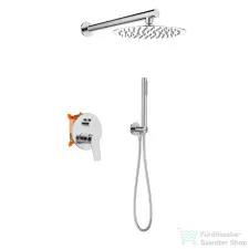 Invena ALONIA falsík alatti zuhanyrendszer alaptesttel, króm BS-70-001-V csaptelep
