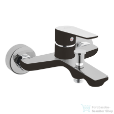 Invena DOKOS kádtöltő csaptelep zuhanyszett nélkül,fekete/króm BW-19-004-V csaptelep