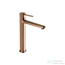 Invena GLAMOUR magasított mosdó csaptelep click-clack leeresztővel,réz BU-02-W14-V csaptelep