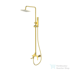 Invena GLAMOUR zuhanyrendszer kádtöltő csapteleppel,arany AU-05-B09-V csaptelep