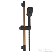 Invena MIDNIGHT rudas zuhanyszett,fekete/rózsa arany AU-35-014-S csaptelep
