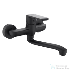 Invena SIROS BLACK fali mosogató csaptelep,matt fekete BC-90-004-A csaptelep