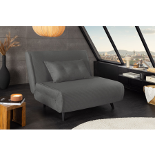 INVICTA Converta fekvőhellyé alakítható fotel 100 cm szürke kord bútor