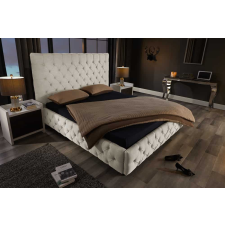 INVICTA Design ágy Laney 180 x 200 cm bézs szövet ágy és ágykellék