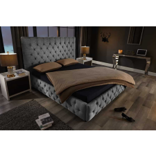 INVICTA Design ágy Laney 180 x 200 cm szürke szövet ágy és ágykellék