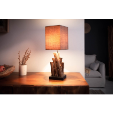INVICTA Design asztali lámpa Desmond 45 cm barna - ironwood világítás