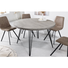 INVICTA Design étkezőasztal Shayla 80 cm szürke mangó bútor