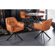 INVICTA Design forgószék Galileo rézbarna bársony bútor