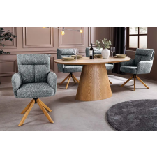 INVICTA Design forgószék Maddison V zöld tölgy lábak bútor