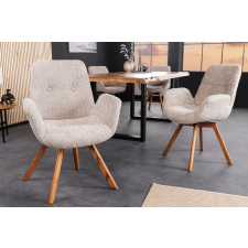 INVICTA Design forgószék Yanisin bézs bouclé bútor