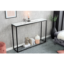 INVICTA Design konzol Latrisha 110 cm fehér - márvány utánzata bútor