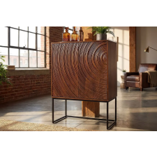 INVICTA Design magas komód Lunaris 120cm barna mangófa bútor