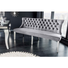 INVICTA Design ülőpad Queen Levia fej 164 cm szürke bársony bútor