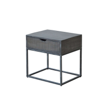 INVICTA IRON CRAFT szürke akácfa éjjeliszekrény 45cm bútor