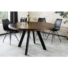 INVICTA Kerek étkezőasztal Thunder 120 cm mangó taupe barna bútor