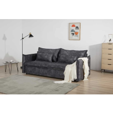 INVICTA Stílusos 3 személyes ágyazható kanapé Nathalie 215 cm szürke bársony bútor