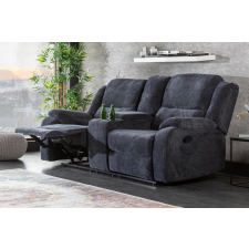 INVICTA Stílusos kétüléses fotel Movie sötét szürke bútor