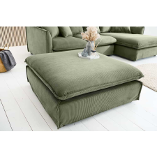 INVICTA Stílusos puff Eden 100 cm zöld kordbársony bútor