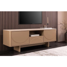 INVICTA Stílusos TV asztal Elion 150cm 3D barna / travertin márvány hatású kerámia fedlap bútor