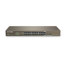 IP-COM 24x 1Gbps + 2x 1Gbps SFP switch (G1024F) (G1024F) hub és switch