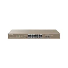 IP-COM Switch PoE - G1118P-16-250W (16x1Gbps; 2x SFP; 16 af/at PoE+ port; 230W, Rackbe szerelhető) hub és switch