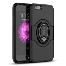 IPAKY Apple iPhone 6 Ipaky gyűrűs fekete tok tok és táska