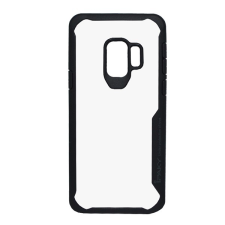 IPAKY műanyag telefonvédő (szilikon keret, közepesen ütésálló, átlátszó hátlap) FEKETE [Samsung Galaxy S9 (SM-G960)] (5996457748402) tok és táska