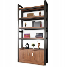  IPARI ÁLLÓ KÖNYVESPOLC LOFT 190 CM FÉM VÁZZAL bútor