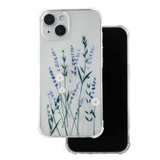  iPhone 11 hátlap tok, TPU tok, átlátszó, virág mintás, Ultra Trendy Meadow 3 tok és táska