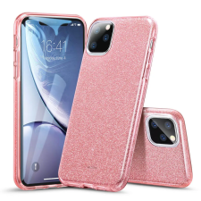  iPhone 11 PRO Telefontok - ESR MakeUp Glitter rose gold szilikon hátlap tok tok és táska