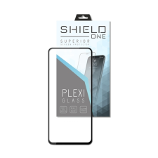 iPhone 12 Pro plexi fólia - ShieldOne plexi kijelzővédő fólia, fekete kerettel mobiltelefon kellék