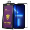  iPhone 15 Pro üvegfólia – 9H edzett kijelzővédő, teljes képernyős, fekete keretes, OG Premium