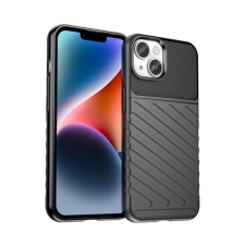  iPhone 15 Telefontok - Thunder fekete ütésálló szilikon hátlap tok tok és táska