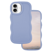  iPhone 16 Plus telefontok - Candy - kékeslila szilikon hátlap tok tok és táska