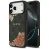  iPhone 17 Pro Guess 4G Flowers Print MagSafe fekete tok