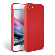 iPhone 7 / 8 Telefontok - matt piros szilikon tok tok és táska