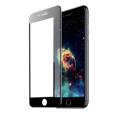iPhone 7 Plus / 8 Plus Üvegfólia - fekete 5D full glue üvegfólia mobiltelefon kellék