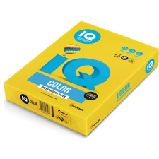 IQ Másolópapír, színes, A4, 80g. IQ IG50 500ív/csomag, intenzív mustár sárga fénymásolópapír