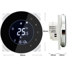 IQTECH SmartLife GCLW-W, WiFi termosztát bojlerhez és kazánhoz potenciálmentes kapcsolással, fekete konyhai eszköz