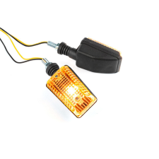  Irányjelzők Mini Téglalap V2 12V - 10W fekete / fehér egyéb motorkerékpár alkatrész