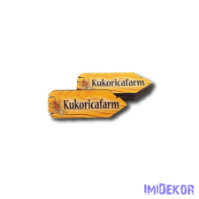  Iránymutató nyíl 6x2,5cm - Kukoricafarm dekorációs kellék