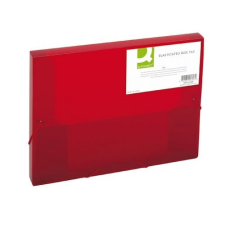 Iratgyűjtő gumis A/4 PP Q-Connect 25mm piros naptár, kalendárium