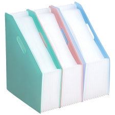  Irattartó papucs DELI Macaron A/4 harmónikás 13 rekeszes vegyes pasztell színekben irattartó