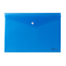  Irattartó tasak, A4, PP, patentos, VICTORIA OFFICE, kék irattartó