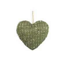  Irin 2 szív alakú akasztós karácsonyfadísz Zöld 3x9x10 cm karácsonyfadísz