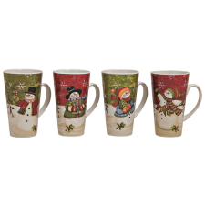 IRIS 280ml Kerámia bögre - Karácsonyi hóember mintás (KARBÖG15_S) bögrék, csészék