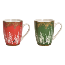 IRIS 340ml Porcelán bögre - Karácsonyi mintás (KARBÖG340_S) bögrék, csészék