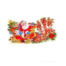 IRIS 3D Merry Christmas dekoráció 2 db karton 32x17cm (022-12) karácsonyi dekoráció