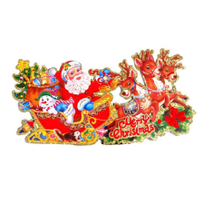 IRIS 3D Merry Christmas feliratú/32x17cm 2db karton dekoráció karácsonyi dekoráció