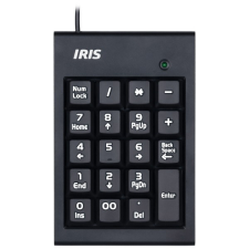 IRIS B-15 USB fekete numerikus billentyűzet billentyűzet